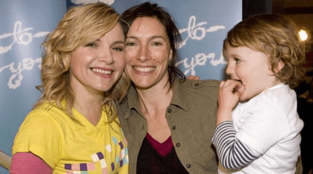 His Girlfriend With His Son